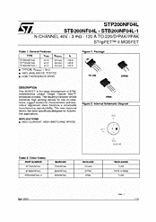 DataSheet STP200NF04L pdf